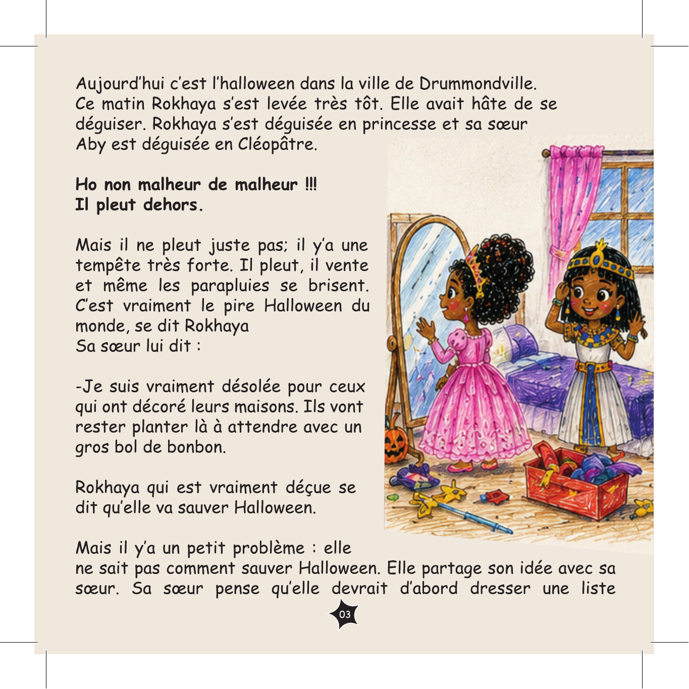 Un Halloween menacé — illustration originale de Rokhaya DIONE